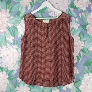 Orange Bird Patterned Blouse 👕